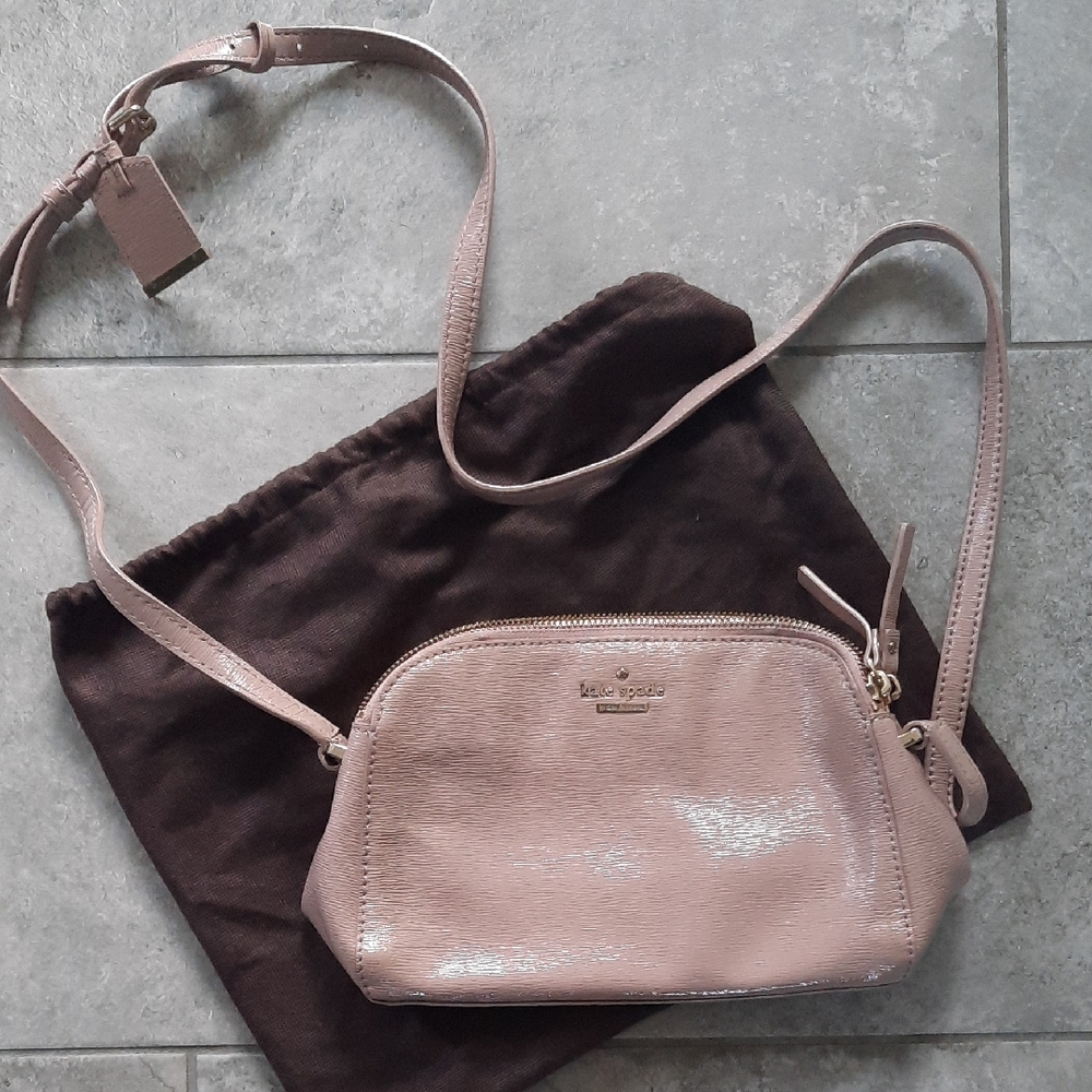 Kate Spade Metallic Pink Crossbody Bag